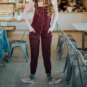 *NWT* Albion Fit Wine Classic Overall Jumpsuit